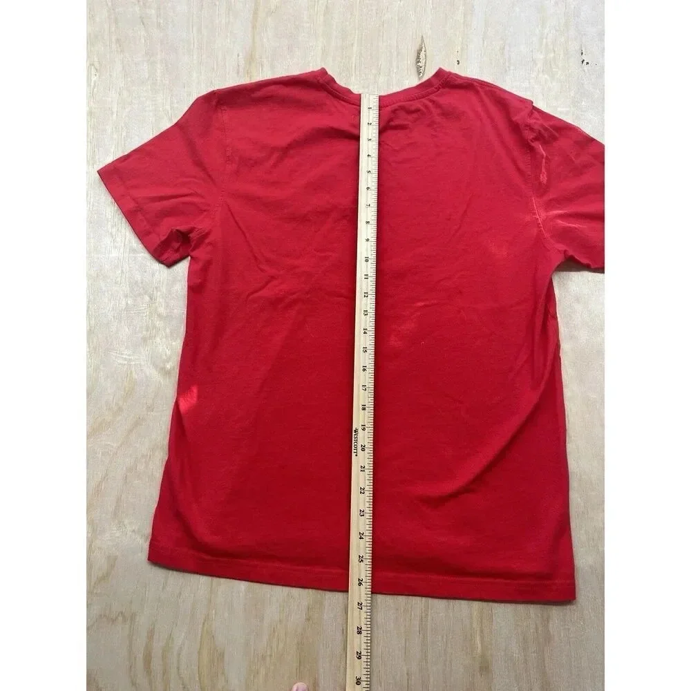 Eternity BC/AD Mens Red Shark Mouth‎ Crew Neck Pullover T Shirt Size XL